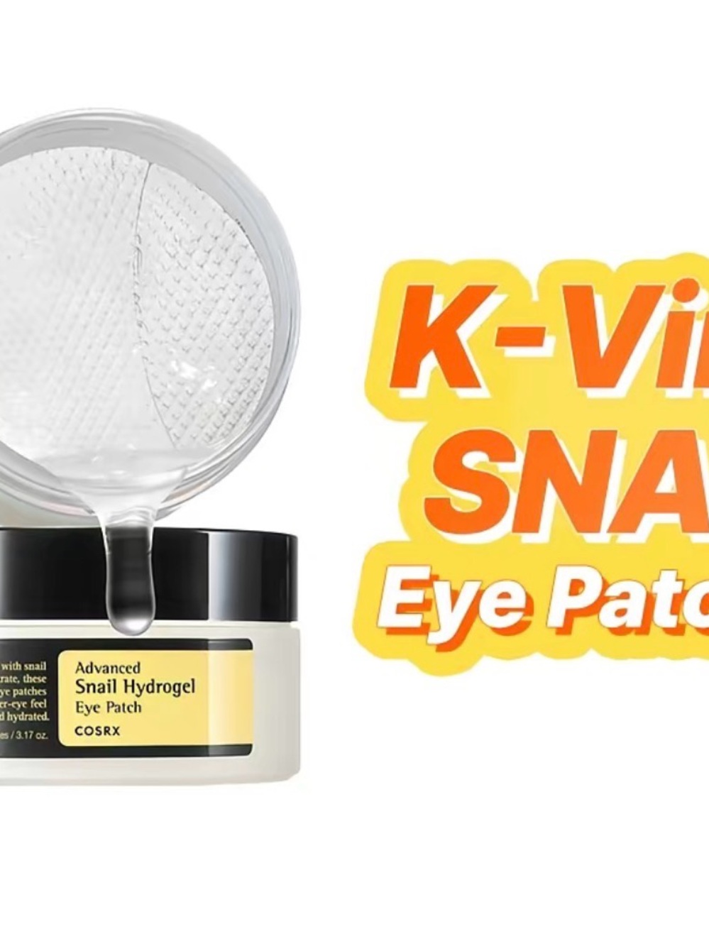 COS Snail Hydrogel Eye Patches - White and Black